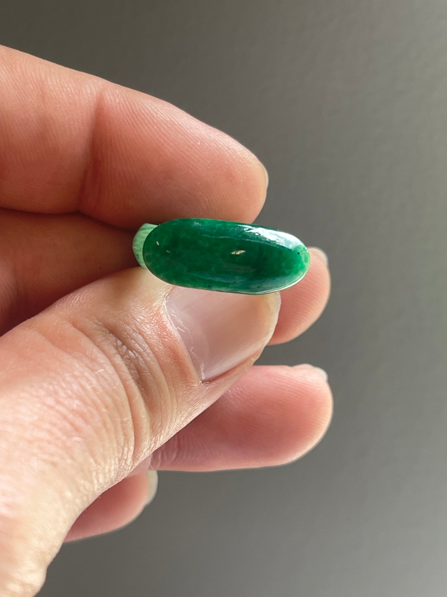 Antique Chinese Green Jade Ring Size 8 mens rings unisex large sized rings lots