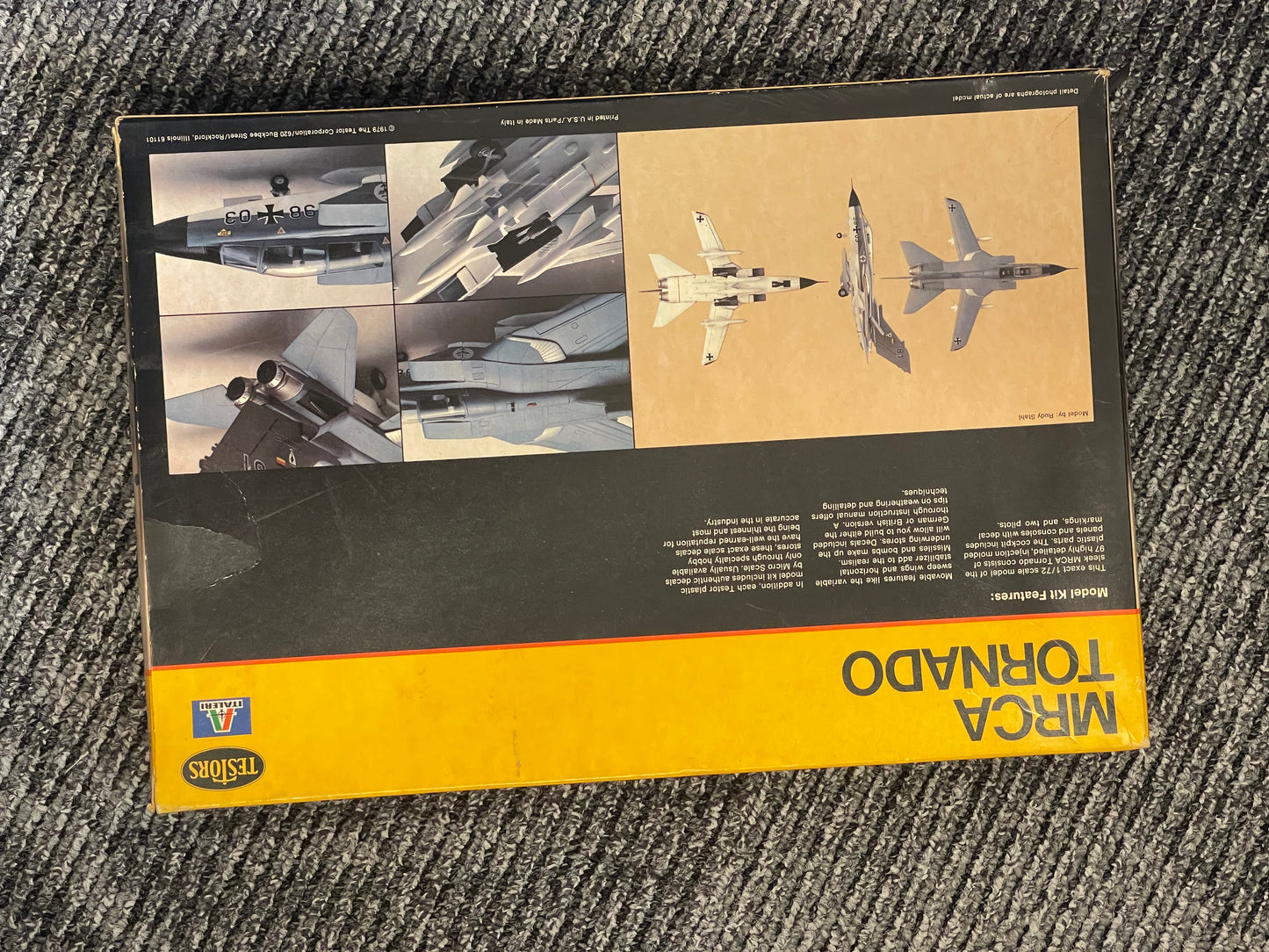 1979 TESTORS ITALERI MRCA TORNADO JET PLANE MODEL KIT #872 lots model planes car