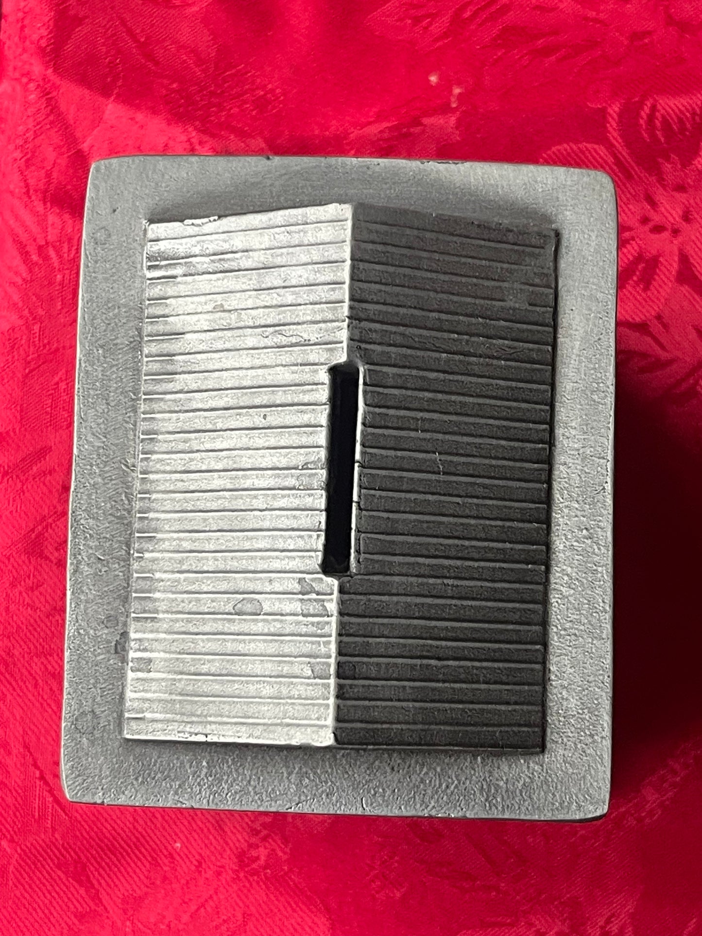 1974 Banthrico Chicago Illinois Continental Bank & Trust Vintage tin & pewter Coin Bank - vintage & antique paperweights & more