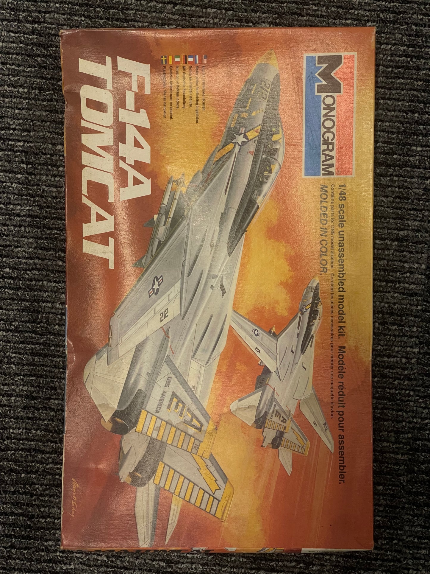 Monogram 1:48 Scale F-14A Tomcat Plane Model Kit #5803 lots car models airplanes
