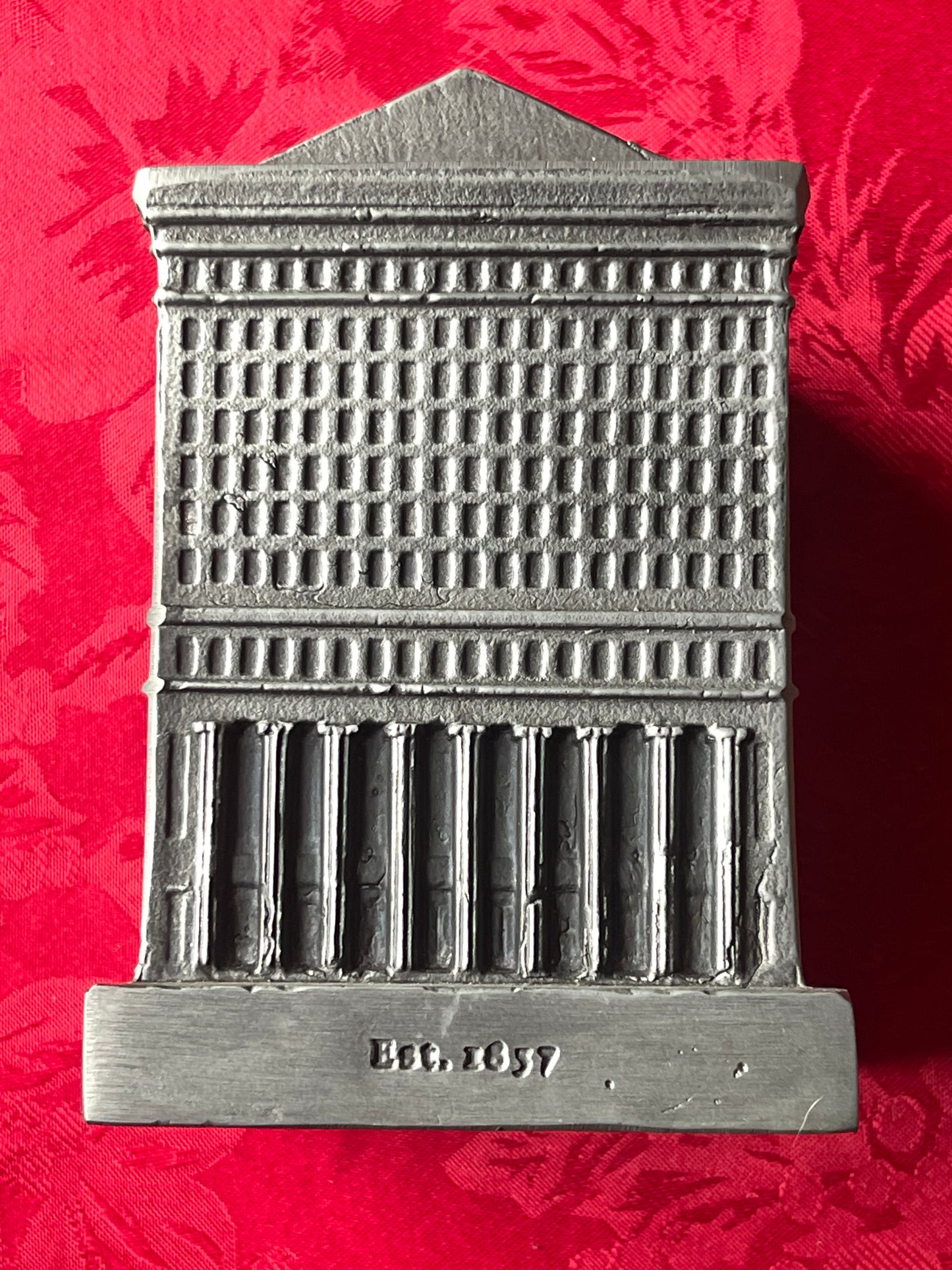 1974 Banthrico Chicago Illinois Continental Bank & Trust Vintage tin & pewter Coin Bank - vintage & antique paperweights & more