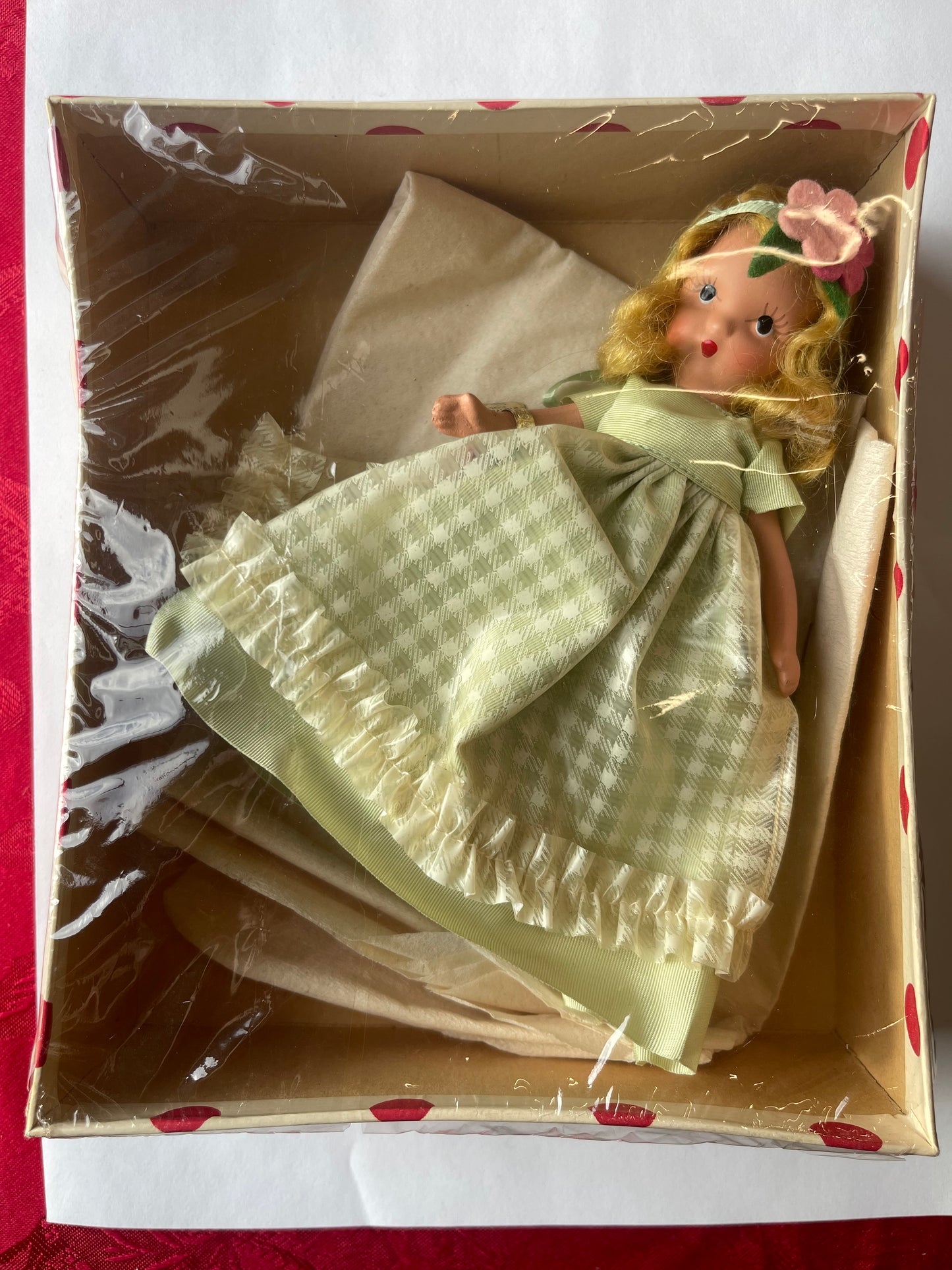 Vintage 1940s Nancy Ann Storybook Doll "159 Ring Around A Rosy" - lots of vintage nasd & other dressed dolls