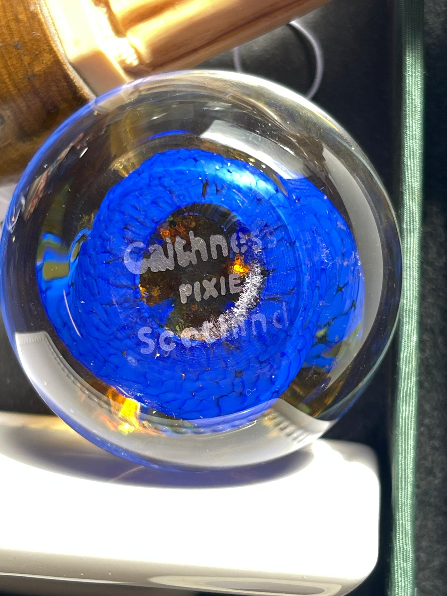 1980s 1990 Caithness Glass Scotland Crystal Set of 2 Designer Paperweights Lots more collectible glass