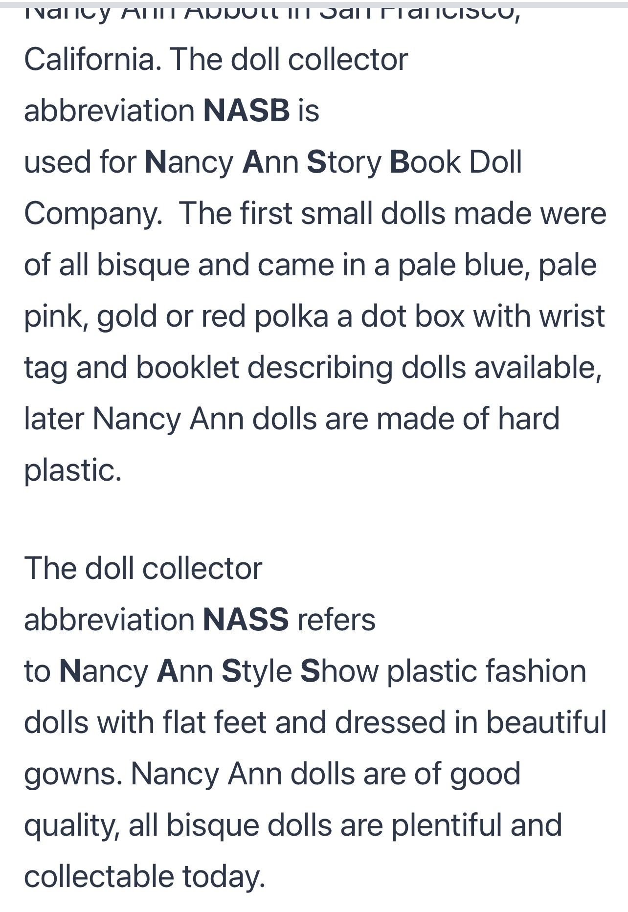 Vintage 1940s Nancy Ann Storybook Doll "159 Ring Around A Rosy" - lots of vintage nasd & other dressed dolls