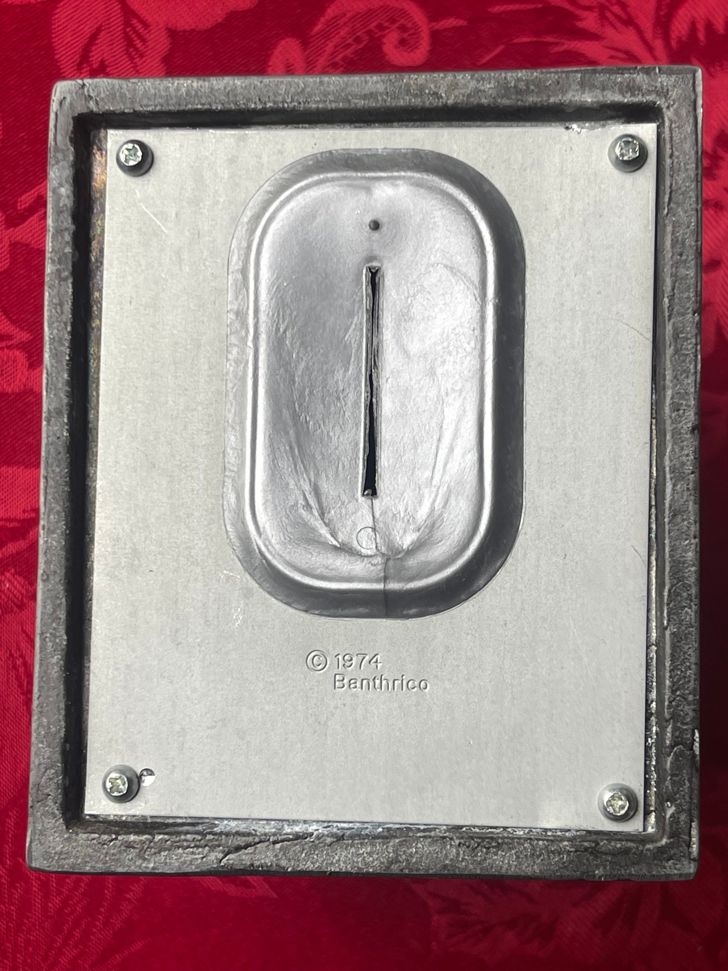 1974 Banthrico Chicago Illinois Continental Bank & Trust Vintage tin & pewter Coin Bank - vintage & antique paperweights & more