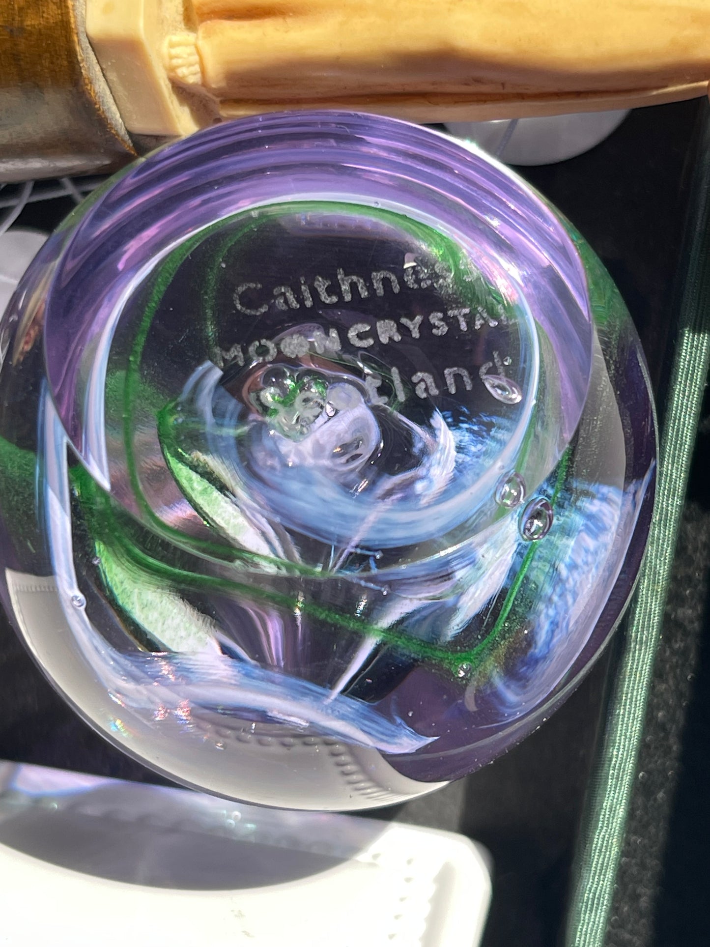 1980s 1990 Caithness Glass Scotland Crystal Set of 2 Designer Paperweights Lots more collectible glass