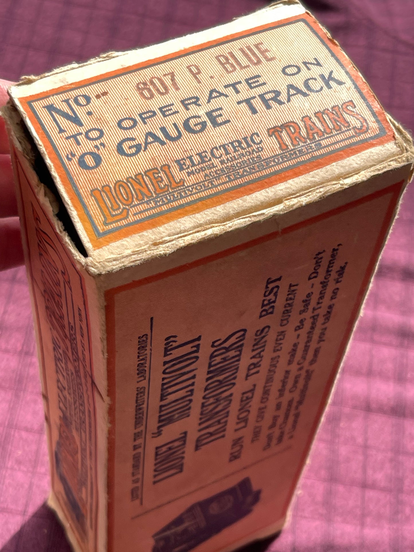 NIB 1920s 1930s Lionel No 607 Pullman "Blue" original box Vintage Lionel Trains