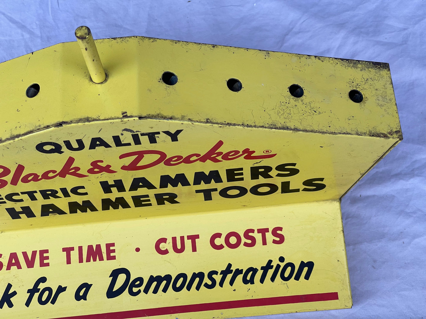 Vintage Black & Decker Power Tools Advertising Sign