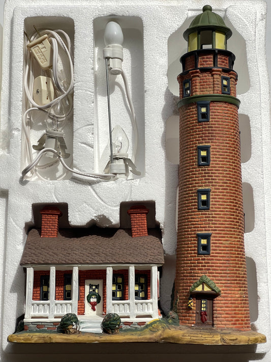 Harborside Village Limited Deluxe Porcelain Lighted House 9837931 Lighthouse sculptures & art