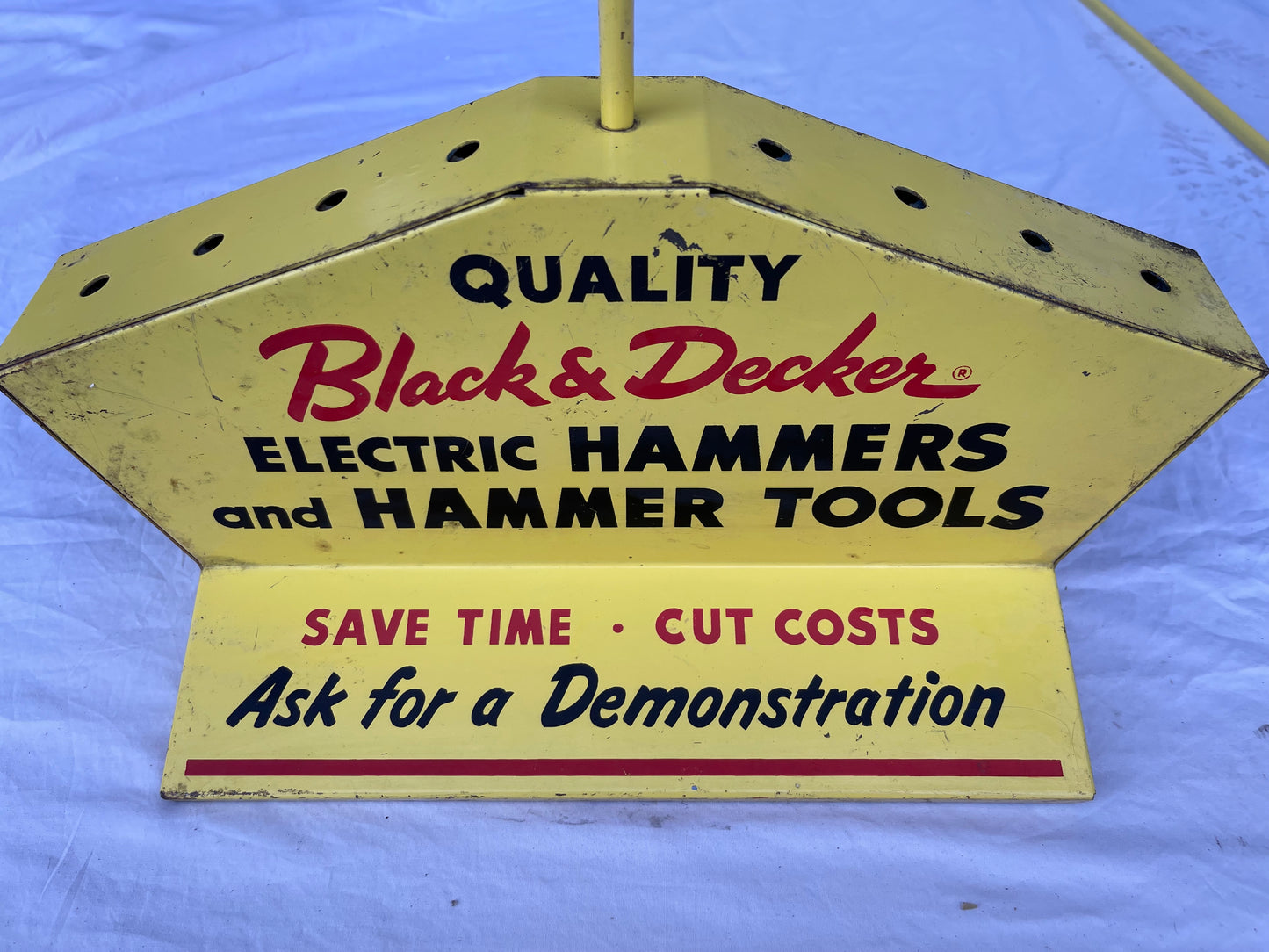 Vintage Black & Decker Power Tools Advertising Sign