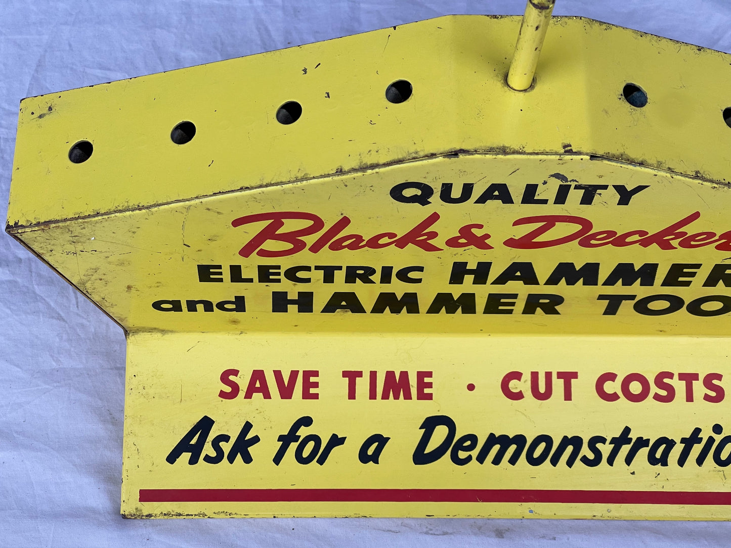 Vintage Black & Decker Power Tools Advertising Sign