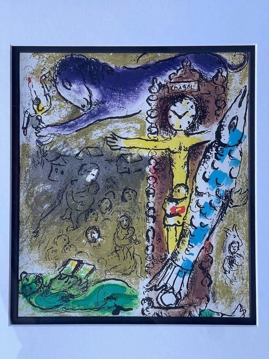 Marc Chagall Le Christ a l’Horlage lithograph color “Christ in the Clock” Park West Gallery New York City art famous artists